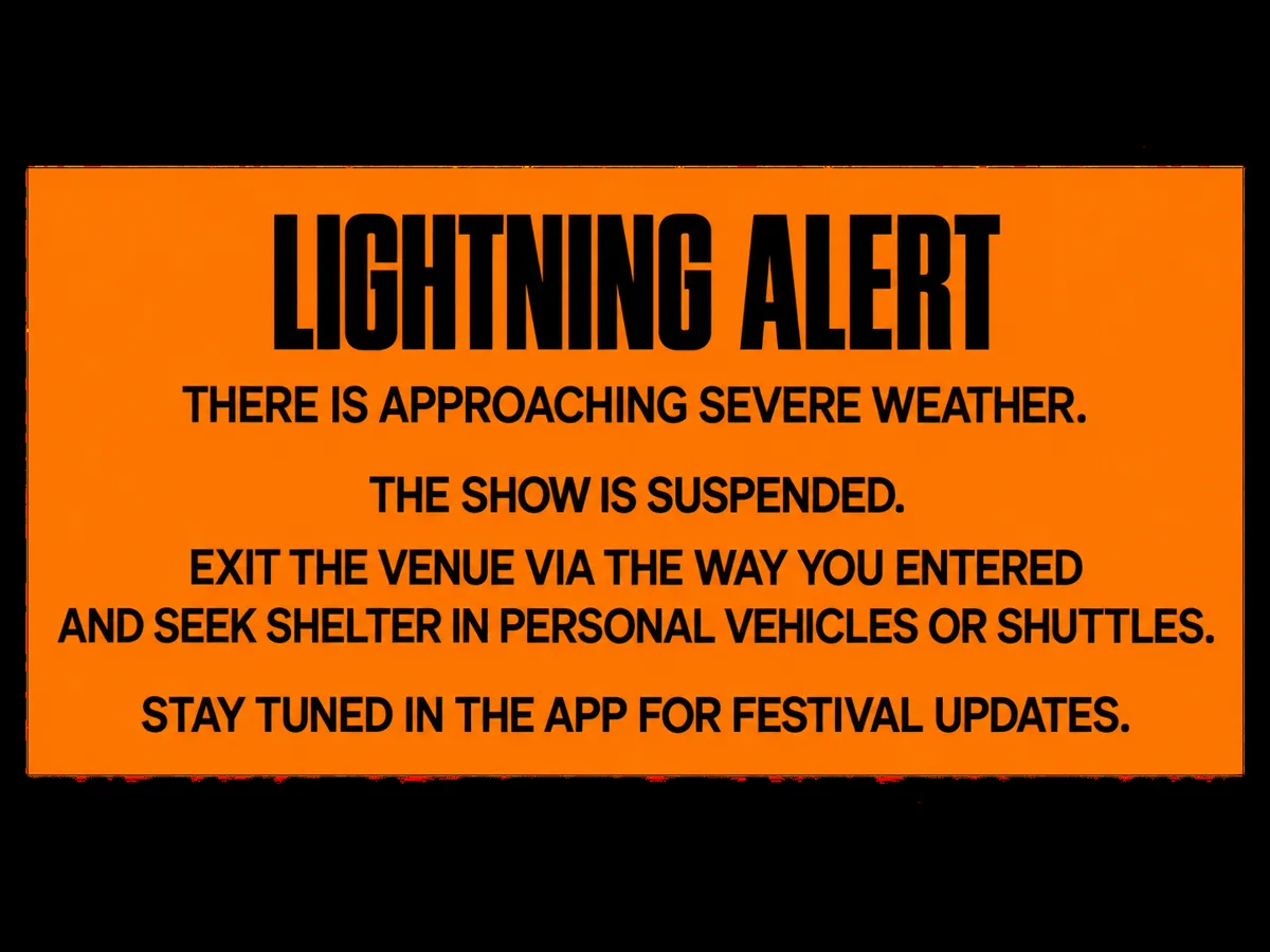 Back print: large orange Lightning Alert box
